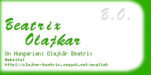 beatrix olajkar business card