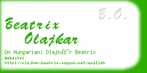 beatrix olajkar business card